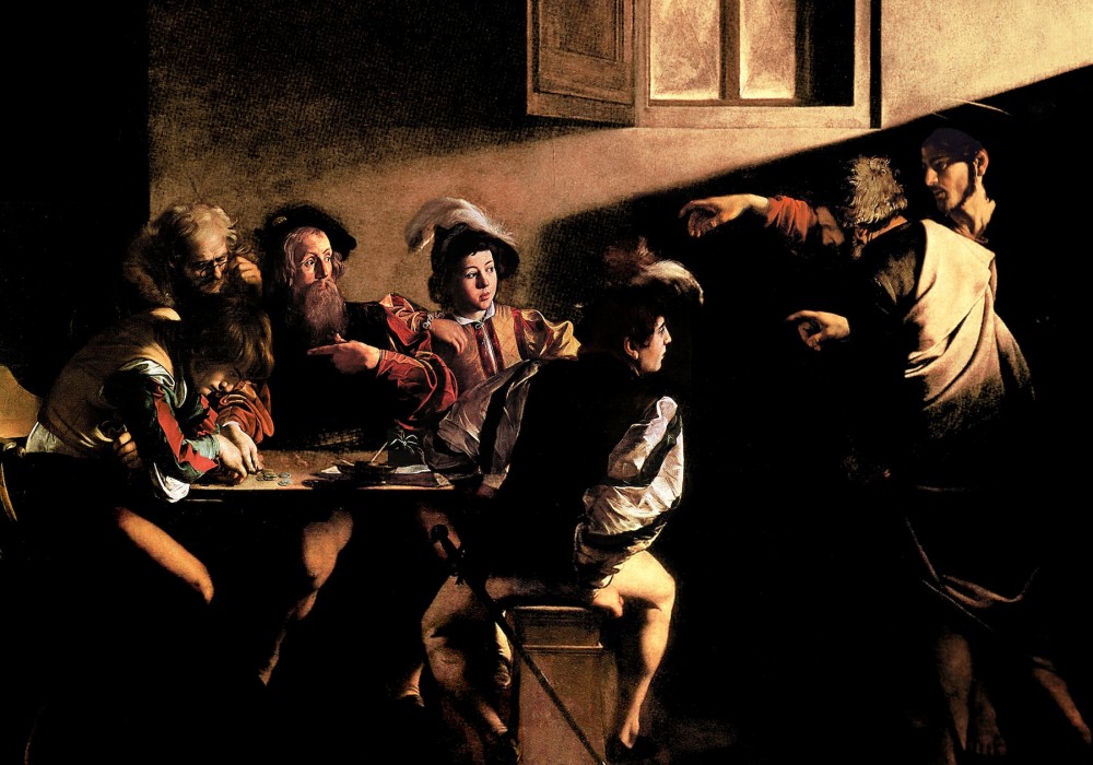 The Calling of Saint MatthewMichelangelo da Caravaggio, c. 1599